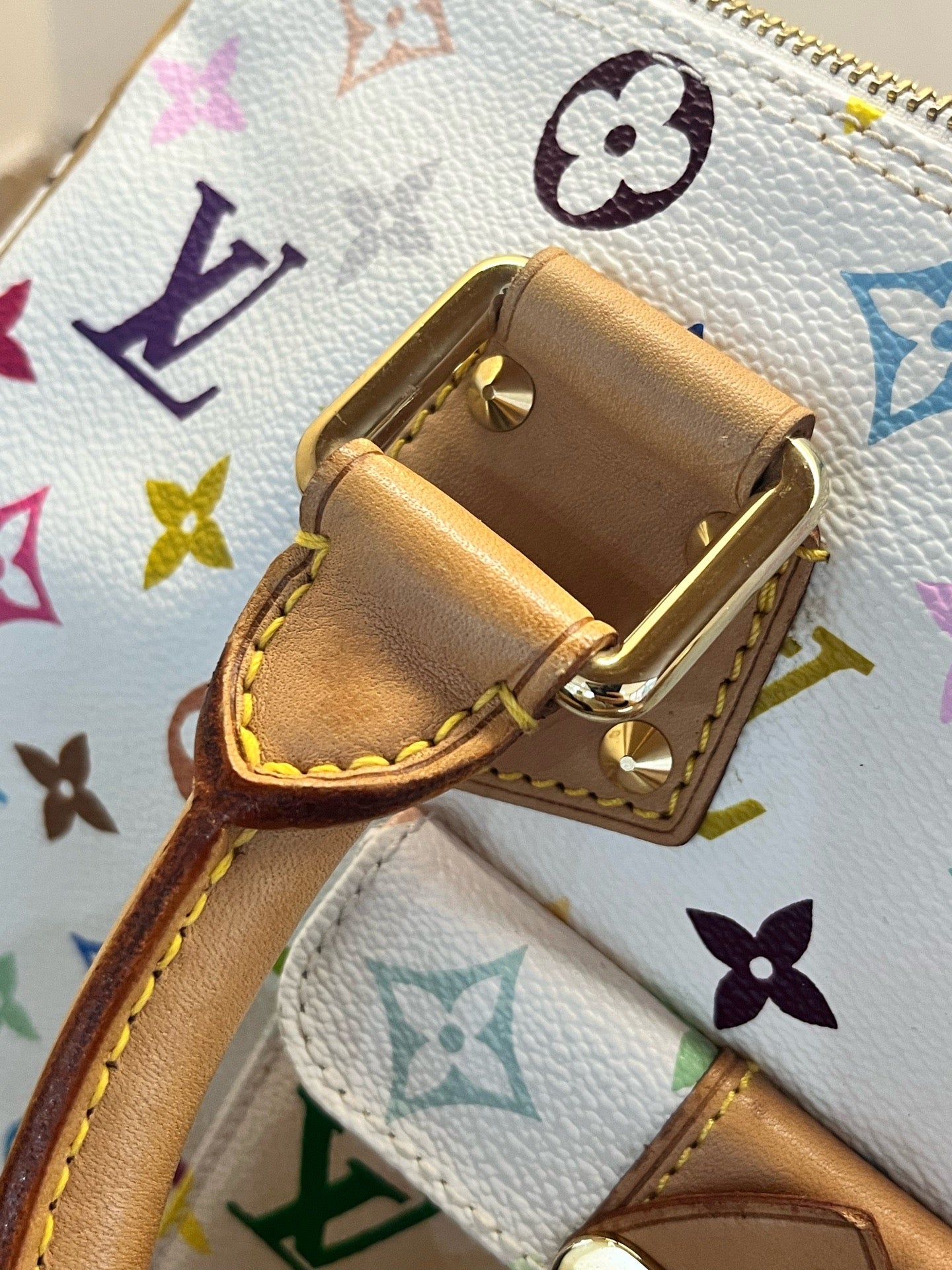 Louis Vuitton x Takashi Murakami Monogram Multicolore Speedy 30 (White)