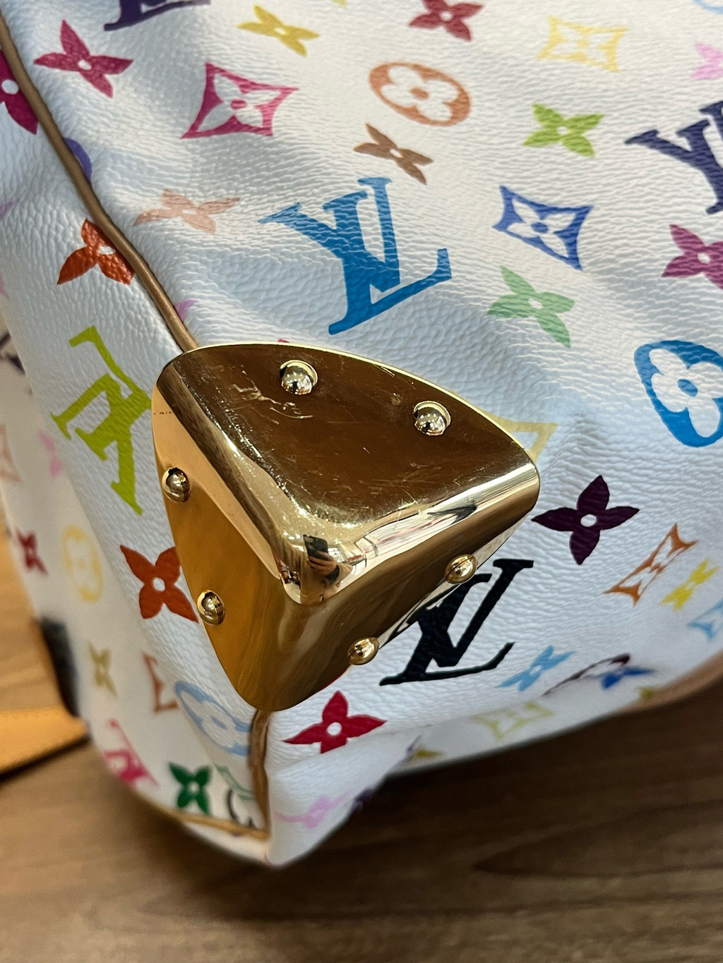 Louis Vuitton X Takashi Murakami Monogram Multicolore Speedy 30 White - Pre-Owned