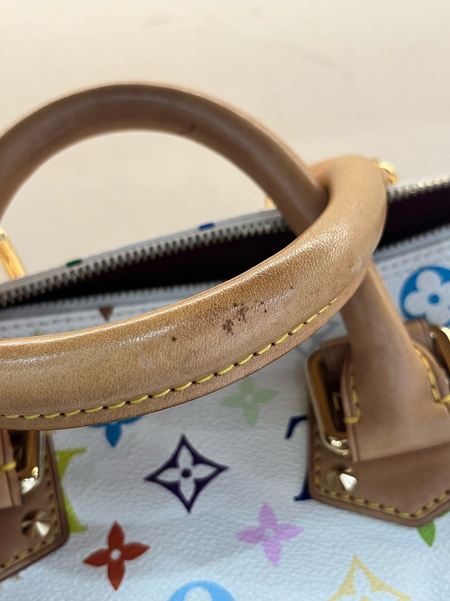 Louis Vuitton x Takashi Murakami Monogram Multicolore Speedy 30 (White)