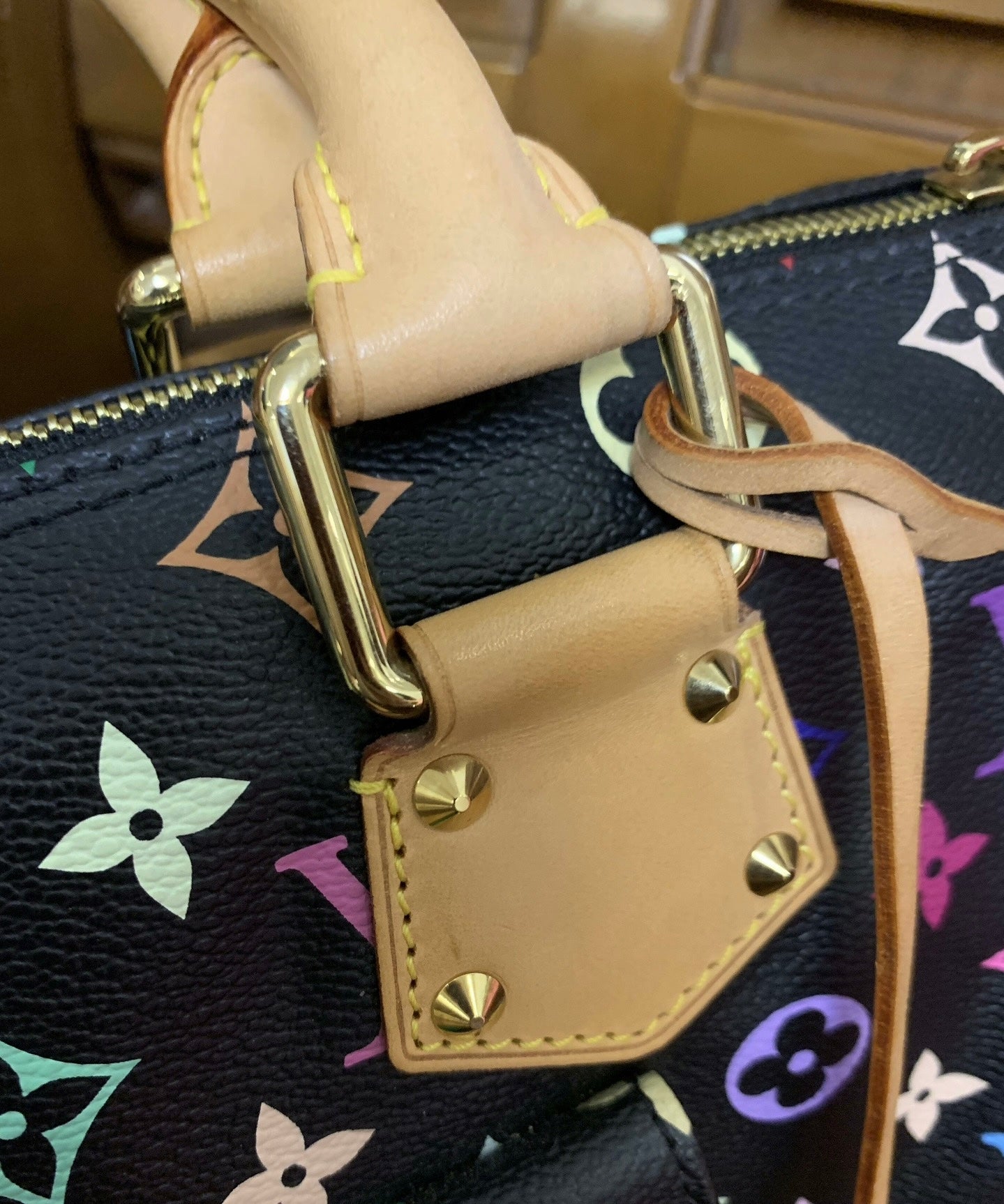 Louis Vuitton x Takashi Murakami Monogram Multicolore Speedy 30 (Black)