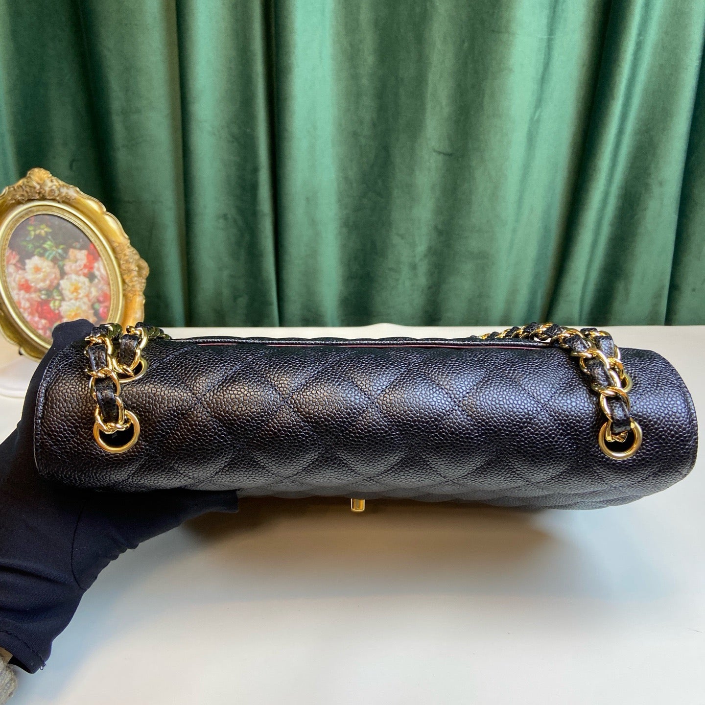 Chanel Classic Flap Jumbo Black Caviar GHW - Series 27 - Pre-Owned