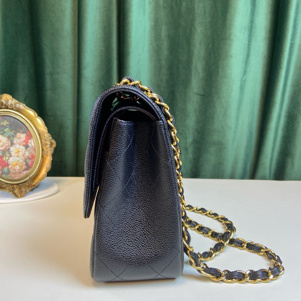 Chanel Classic Flap Jumbo Black Caviar GHW - Series 27 - Pre-Owned