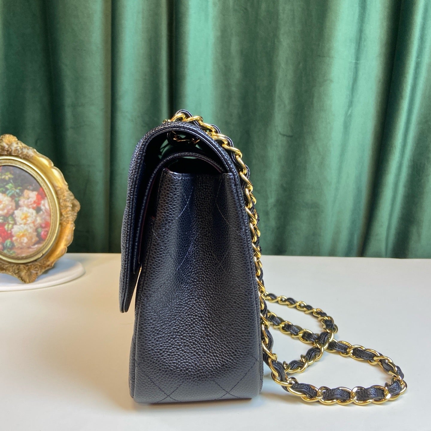 Chanel Classic Flap Jumbo Black Caviar GHW - Series 27