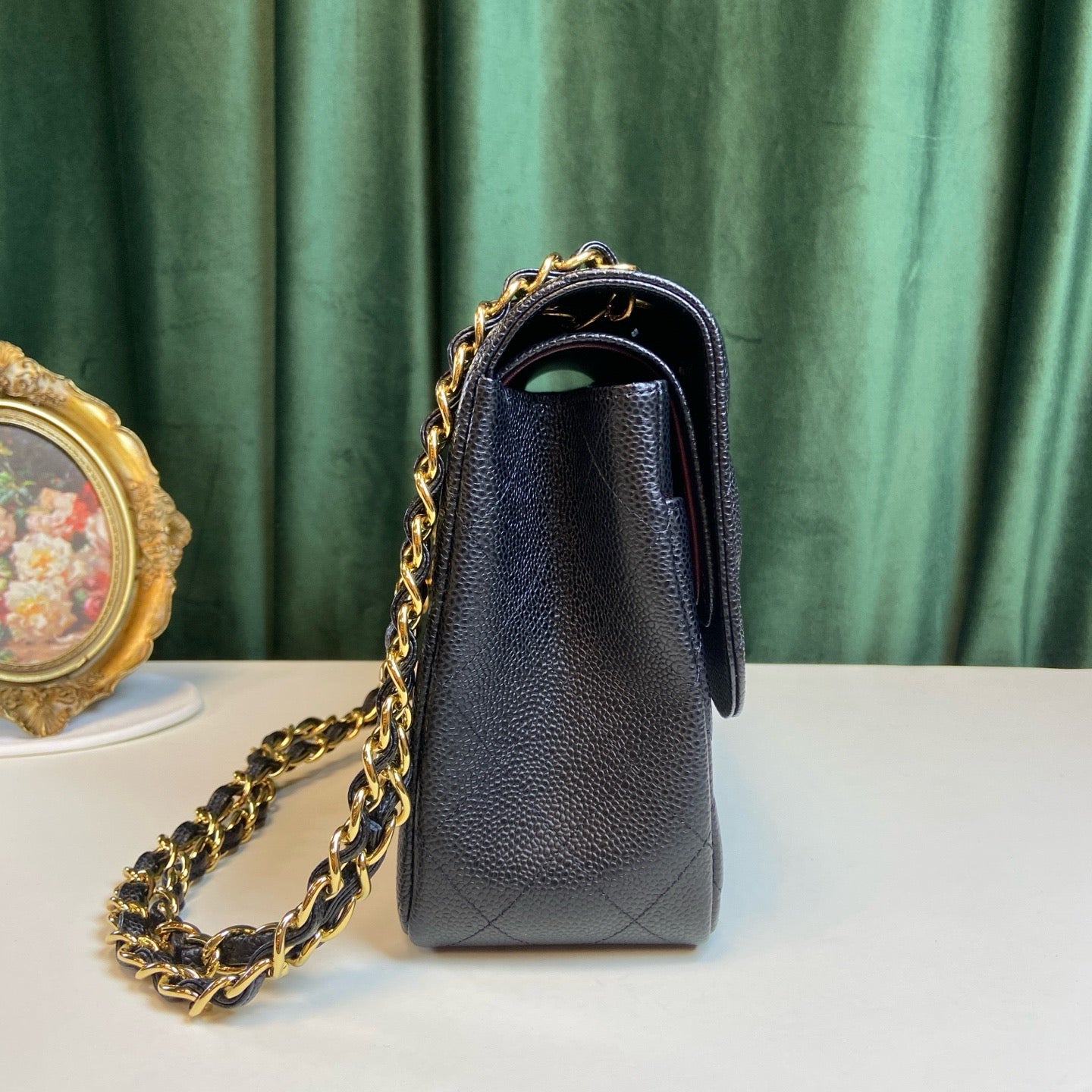 Chanel Classic Flap Jumbo Black Caviar GHW - Series 27