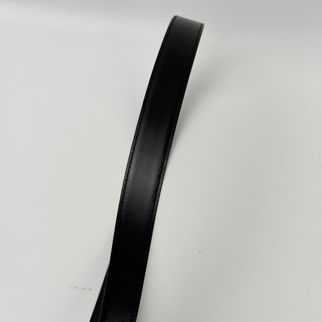 Celine Belt Size 85  Legitmark Authentic black Belt with Gold Toned Buckle