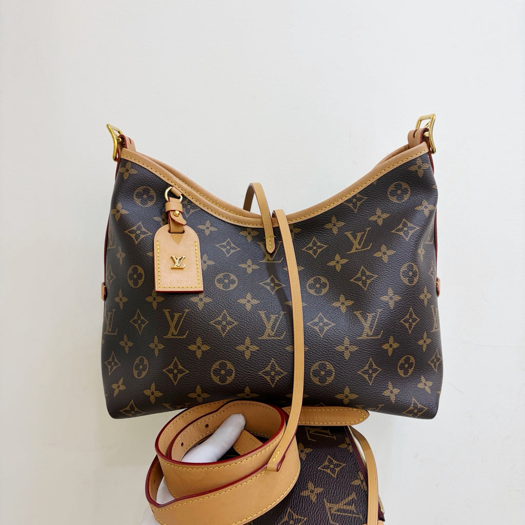 Chip Version Louis Vuitton Carryall PM Monogram Canvas Shoulder Bag Crossbody