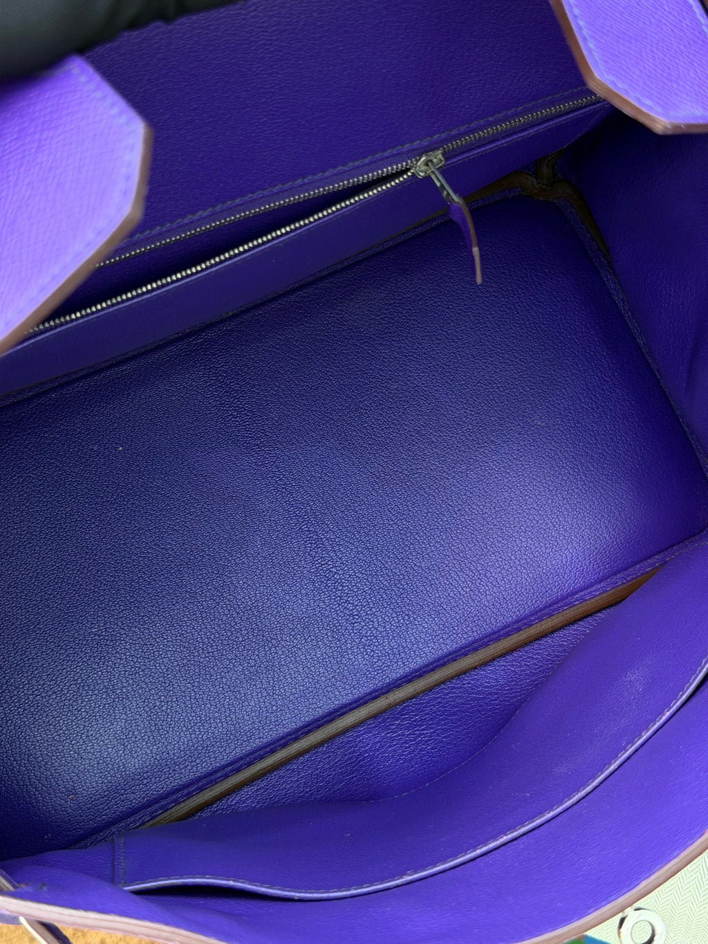 Hermes Birkin35 Epsom Leather Top Handle Bag Purple Classic Fashion Women