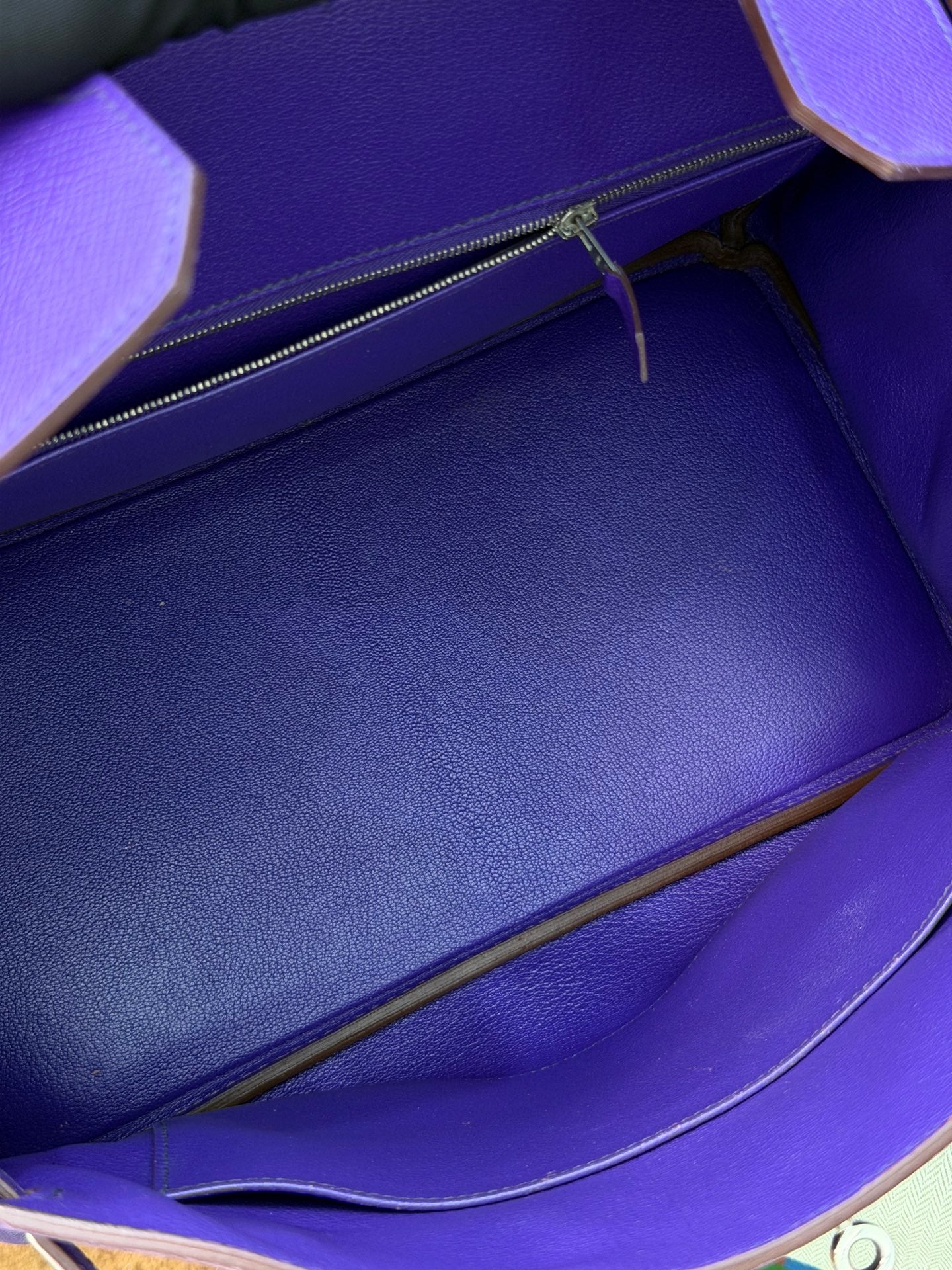 Hermes Birkin35 Epsom Leather Top Handle Bag Purple Classic Fashion Women