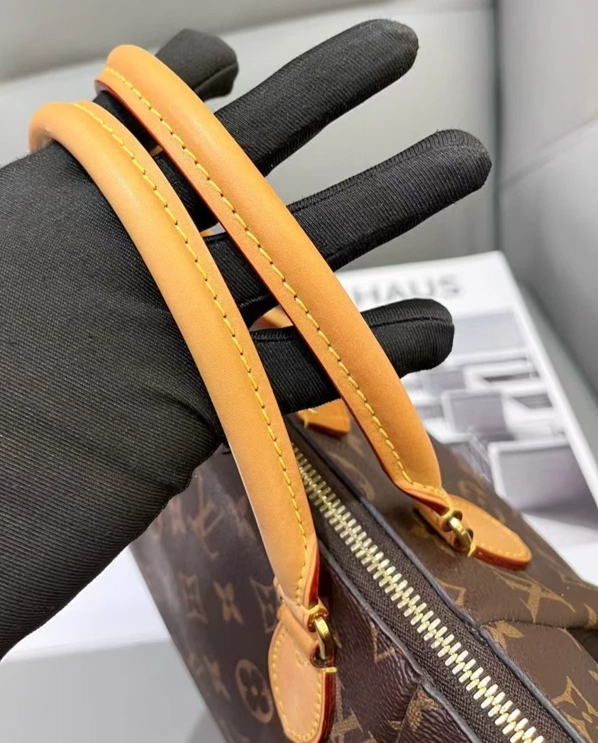 Louis Vuitton Turenne PM Top Handle Monogram 2way Shoulder Handbag Women Brown