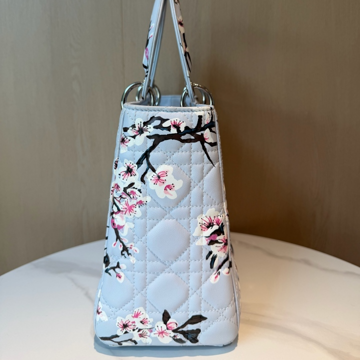 Dior Lady Dior Plum Blossom Limited Edition Handbag 2015 – Pre-Owned