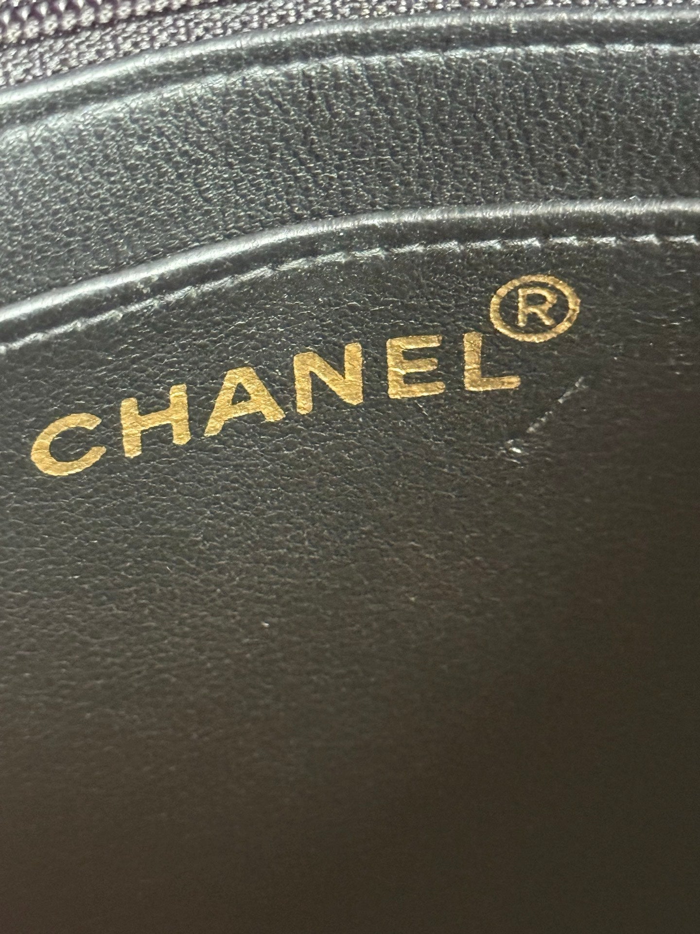 Authentic Chanel Kelly Lambskin Shoulder Bag Black Gold Hardware