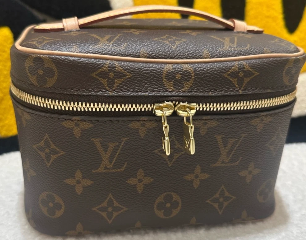 Louis Vuitton Nice Nano Monogram Top Handle box Brown - Pre-Owned