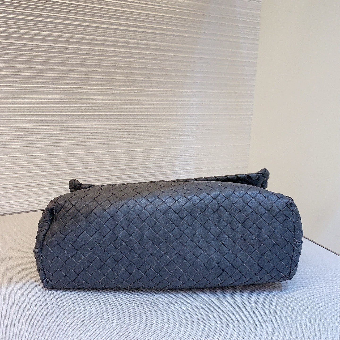 Bottega Veneta Olimpia Intrecciato Shoulder Bag Gray Used Women Classic