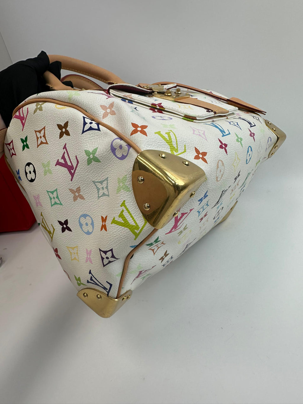 Louis Vuitton x Takashi Murakami Monogram Multicolor Speedy 30 White - Pre-Owned