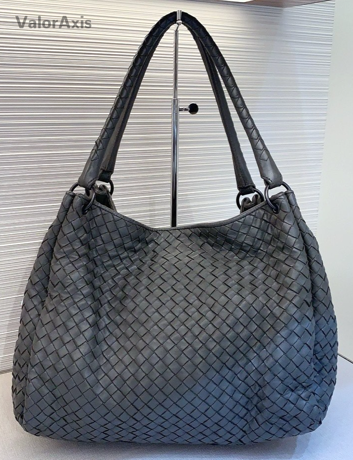 Bottega Veneta weaving Double Handle Shouler bag Women Handbag Gray