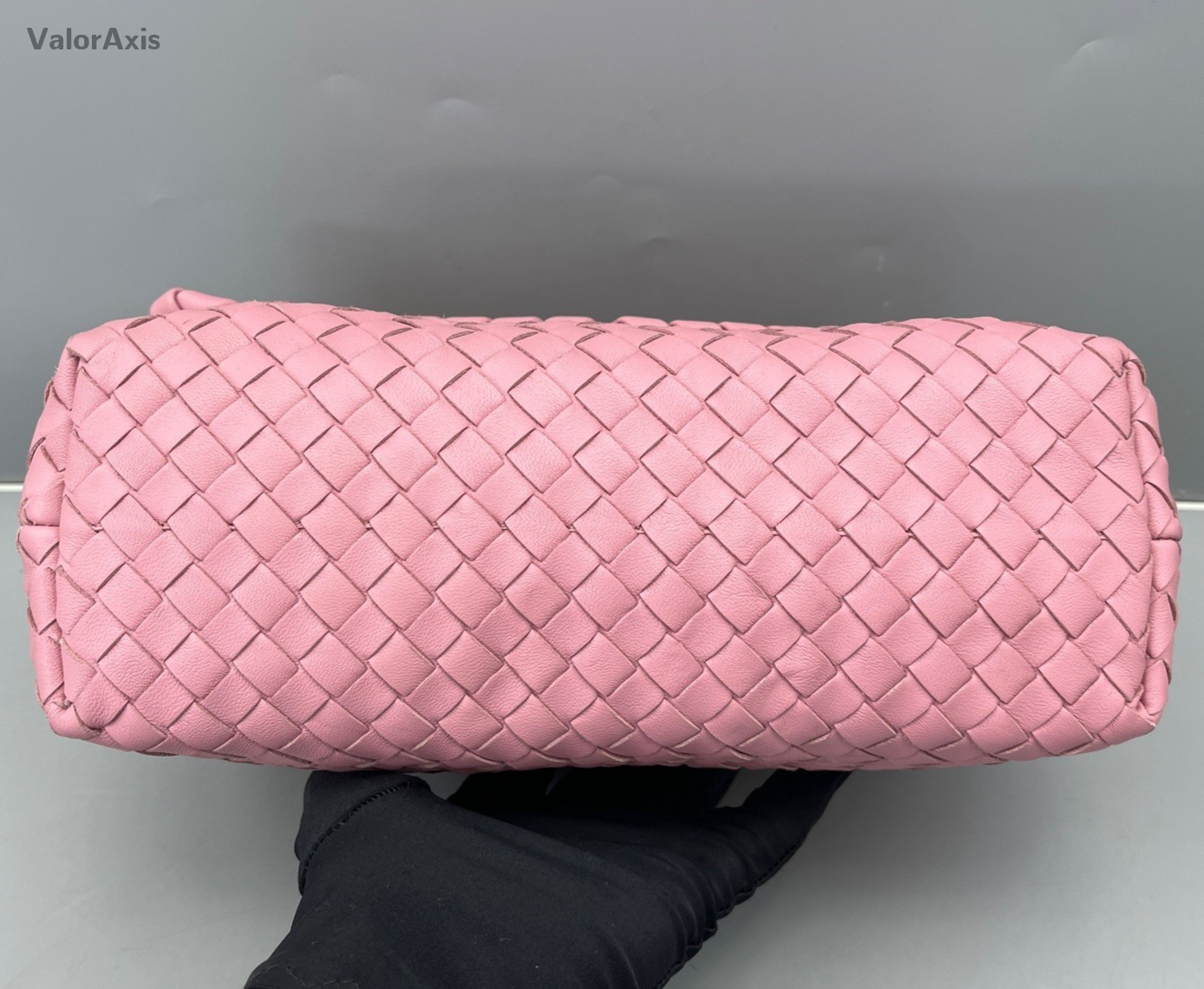 Bottega Veneta Intrecciato Olympia Chain Shoulder Bag Pink Gold Women Classic