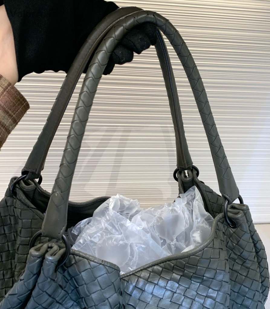 Bottega Veneta weaving Double Handle Shouler bag Women Handbag Gray