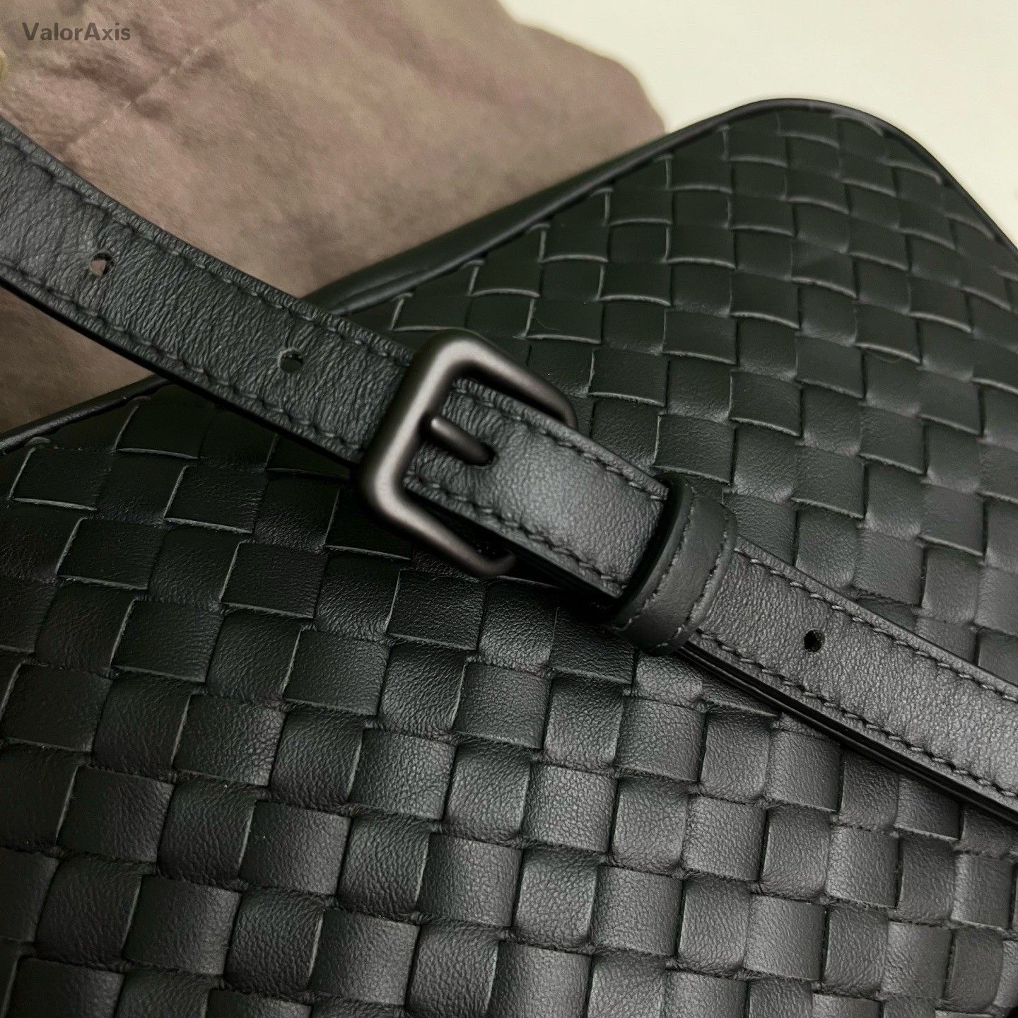 Bottega Veneta Intrecciato Camera Shoulder Bag Black Silver Women Classic