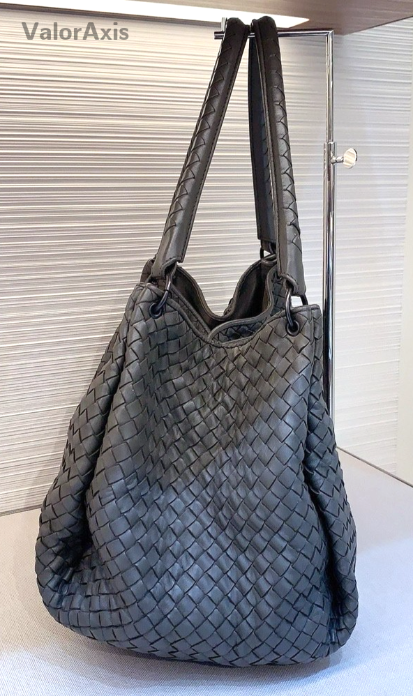 Bottega Veneta weaving Double Handle Shouler bag Women Handbag Gray