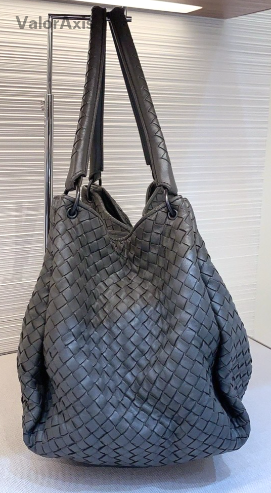 Bottega Veneta weaving Double Handle Shouler bag Women Handbag Gray