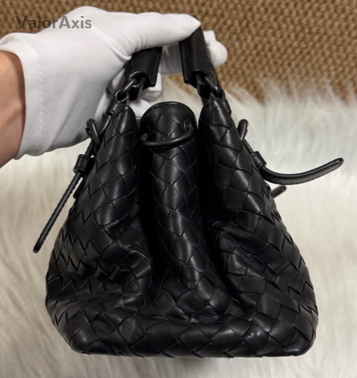 Bottega Veneta Roma Mini Top Handle Bag Crossbody Black Women Classic