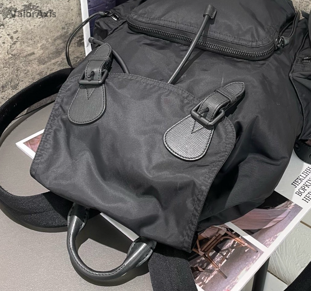 Burberry Nylon GM Backpack Black Unisex Adults Classic Fashion