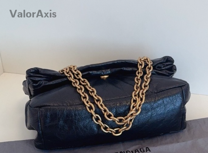 Balenciaga monaco Shoulder Bag Chain Women Black MM