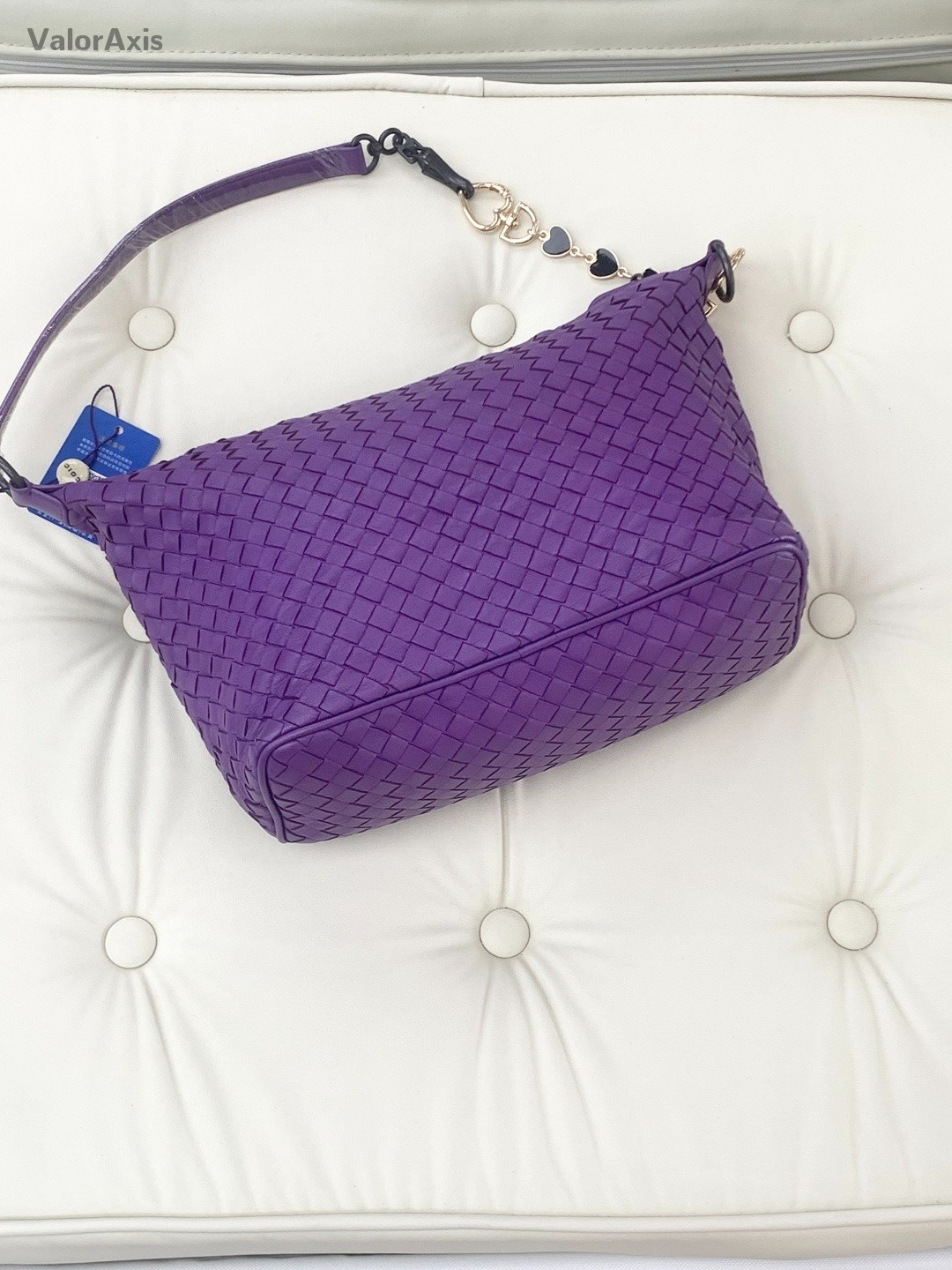 Bottega Veneta Woven Leather Shoulder Crossbody bag Purple