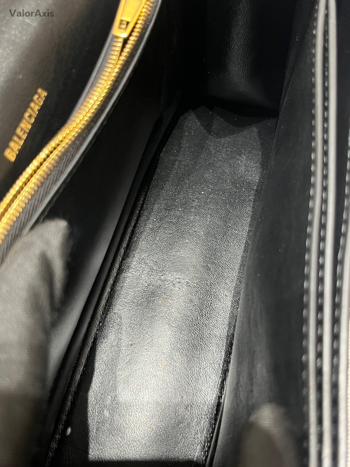 Balenciaga Crush PM Chain Black Gold Shoulder Bag Women Classic Fashion