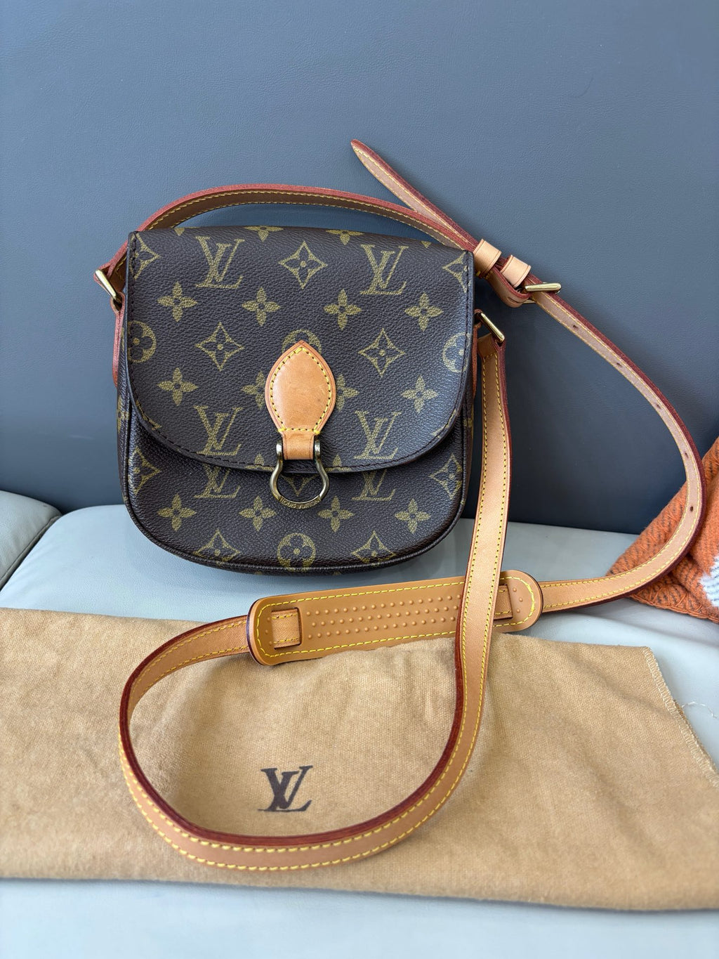 Louis Vuitton Saddle Monogram Canvas Brown Crossbody Excellent