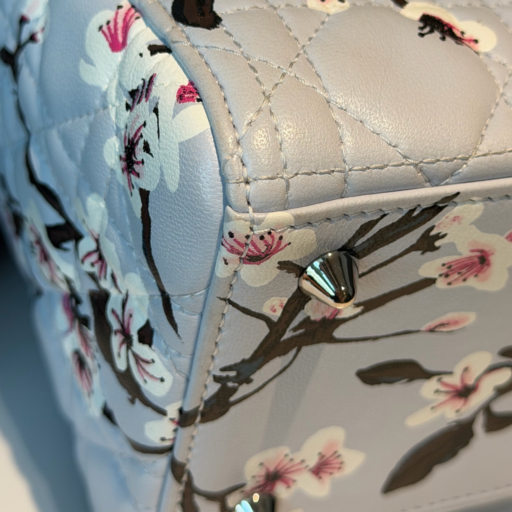 Dior Lady Dior Plum Blossom Limited Edition Handbag 2015 – Pre-Owned