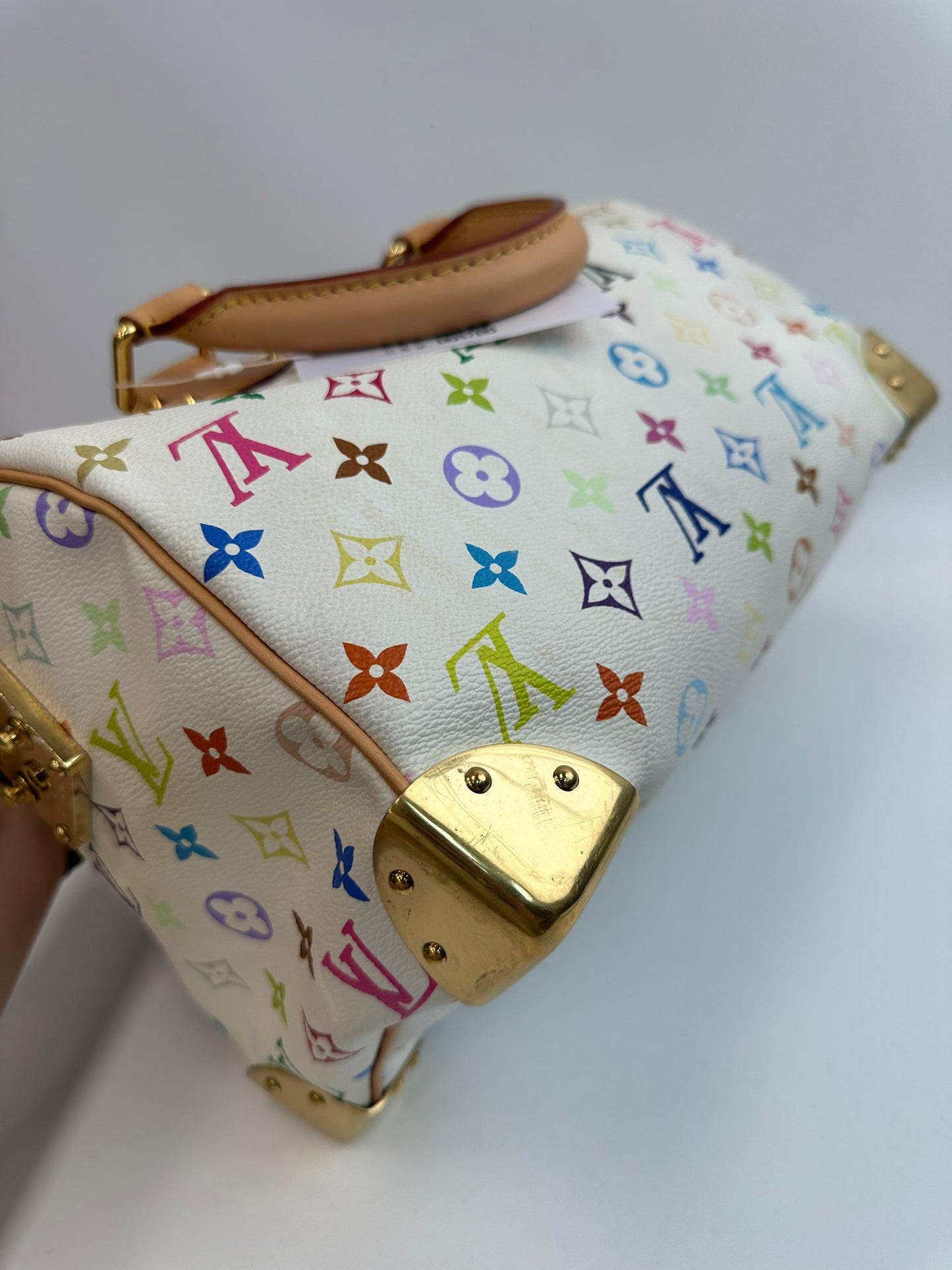Louis Vuitton x Takashi Murakami Monogram Multicolor Speedy 30 White