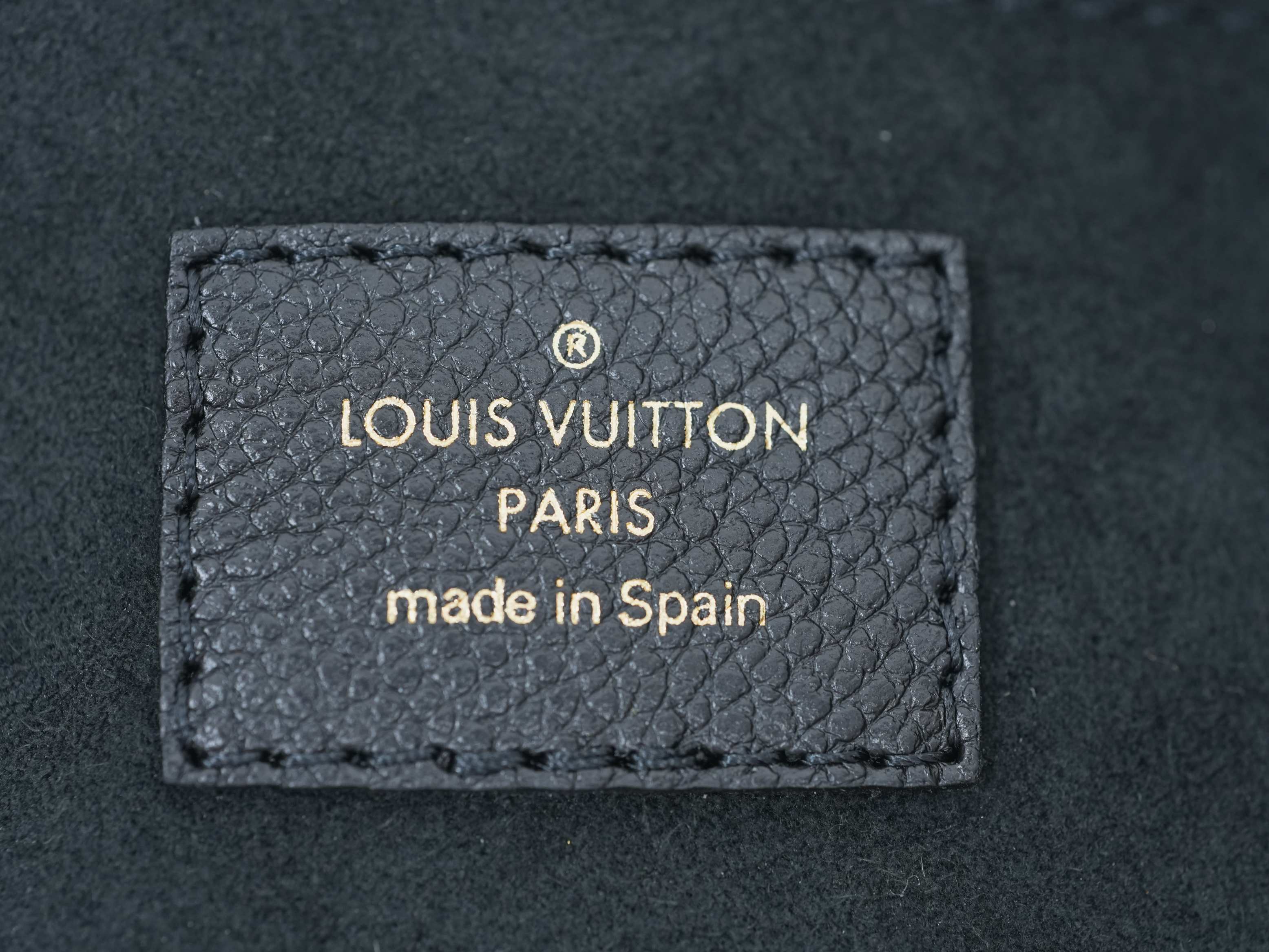 Louis Vuitton Bagatelle Nm Monogram Empreinte Bag - Black - Pre-Owned