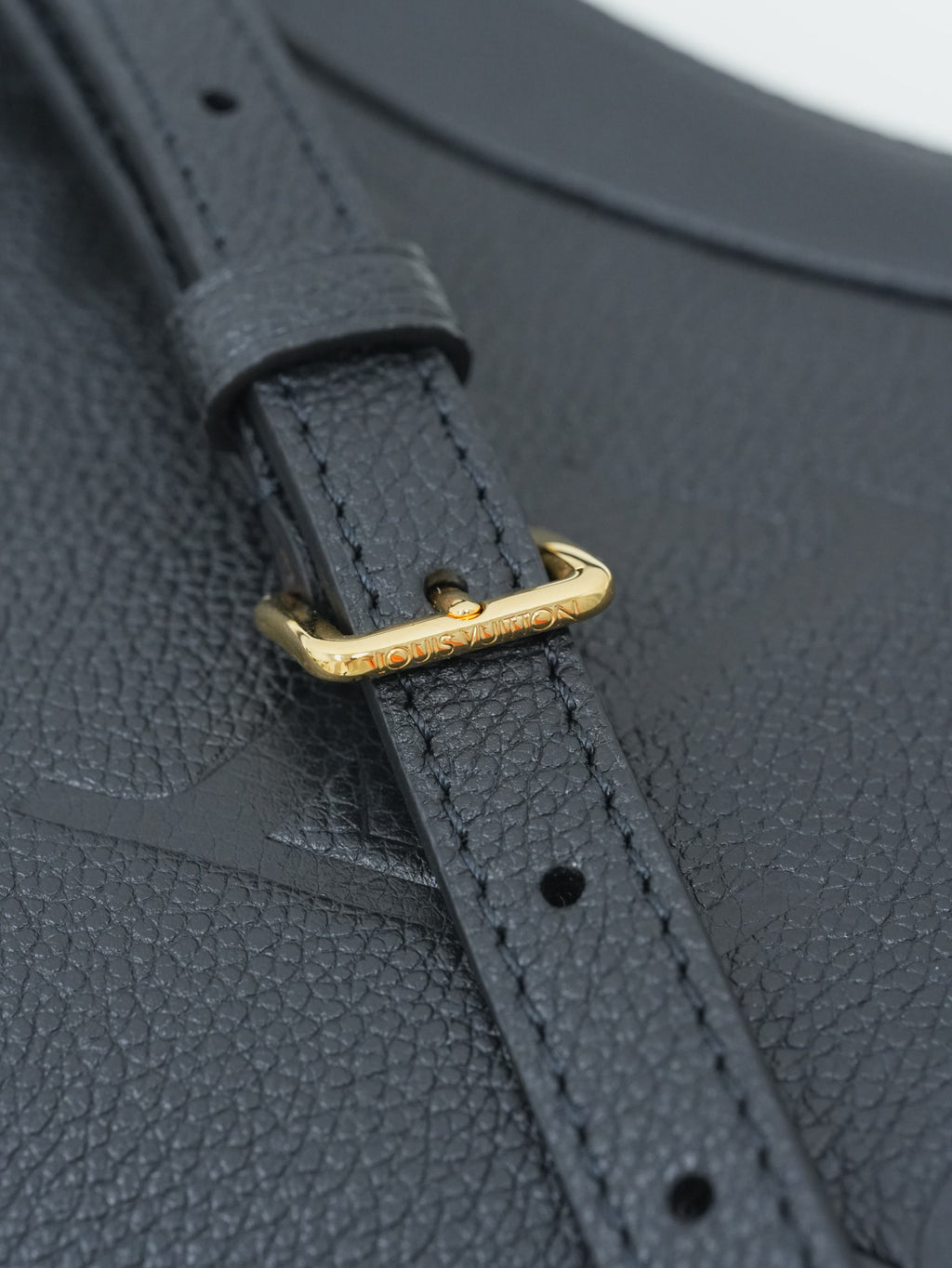 Louis Vuitton Bagatelle Nm Monogram Empreinte Bag - Black - Pre-Owned
