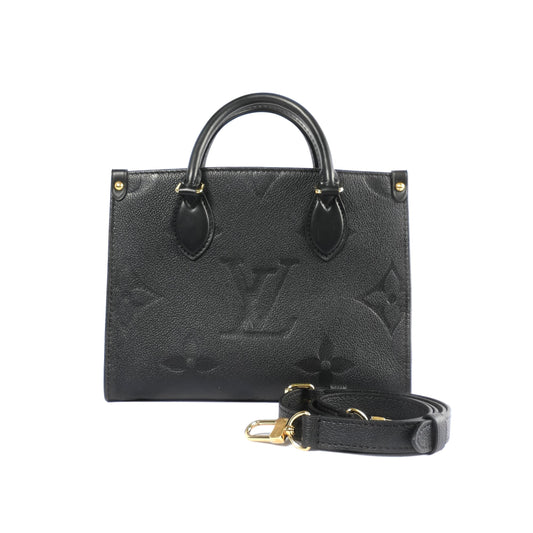 LOUIS VUITTON black Monogram Empriente ON THE GO PM M45595