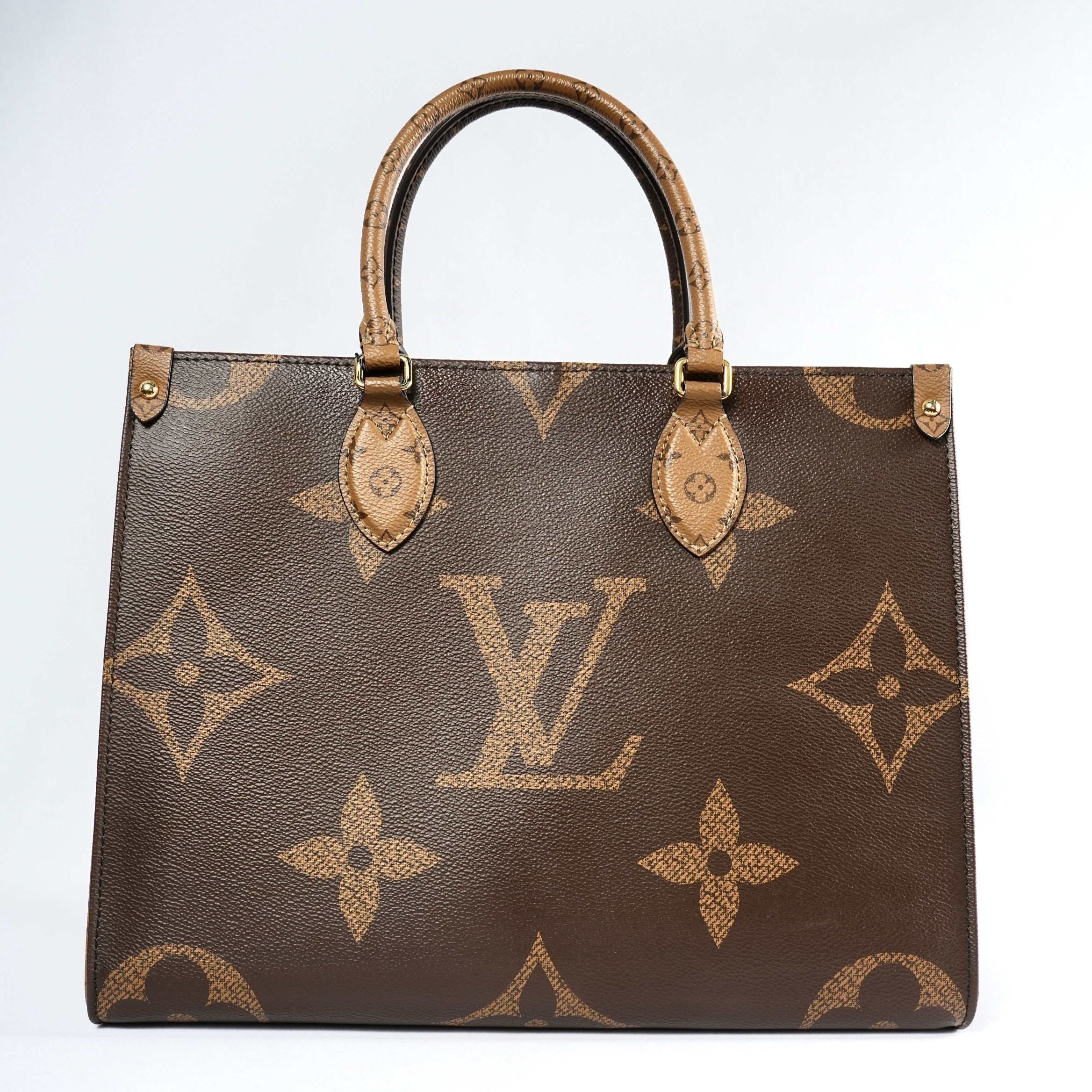 Louis Vuitton OnTheGo MM Monogram Canvas Tote Bag - Brown, Pre-Owned