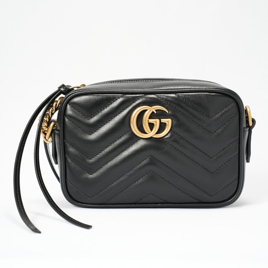 GUCCI Black  Marmont Camera bag Mini