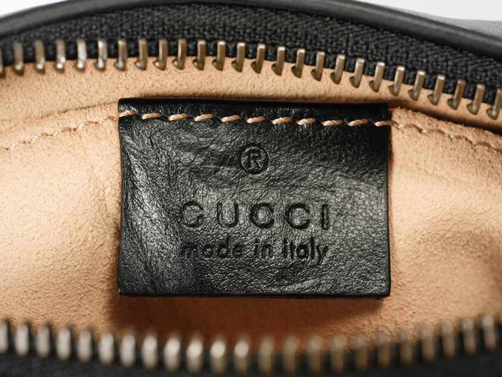GUCCI Black Marmont Camera Bag Mini - Pre-Owned