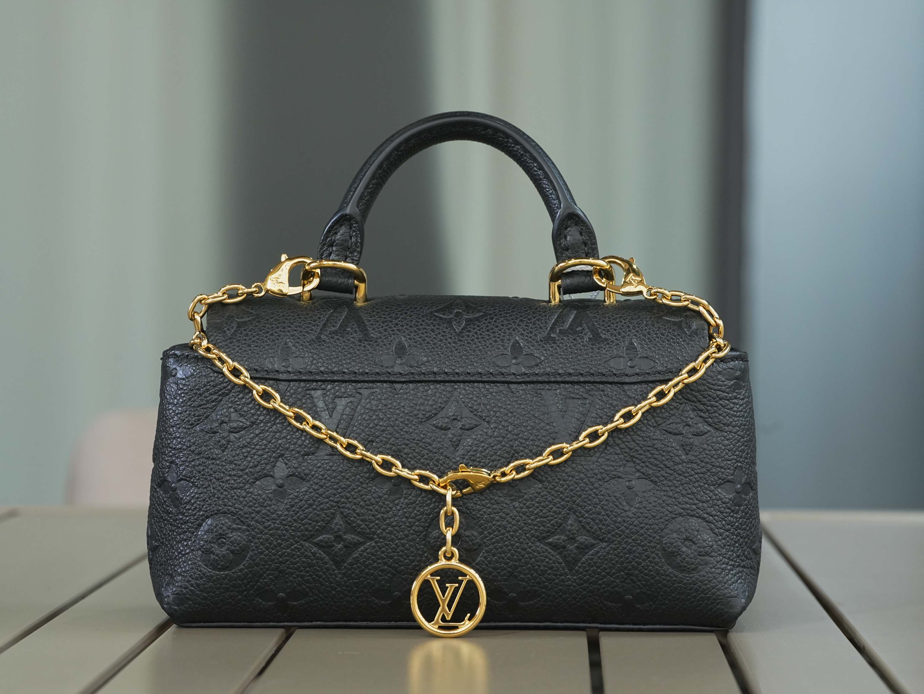 Louis Vuitton Nano Madeleine Monogram Empreinte Bag - Black, Pre-Owned