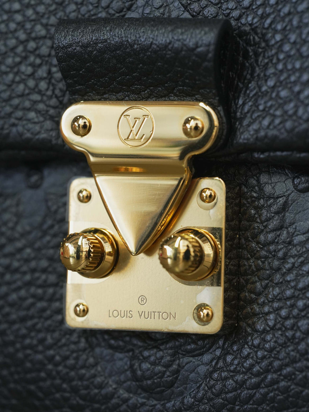 Louis Vuitton Nano Madeleine Monogram Empreinte Bag - Black, Pre-Owned