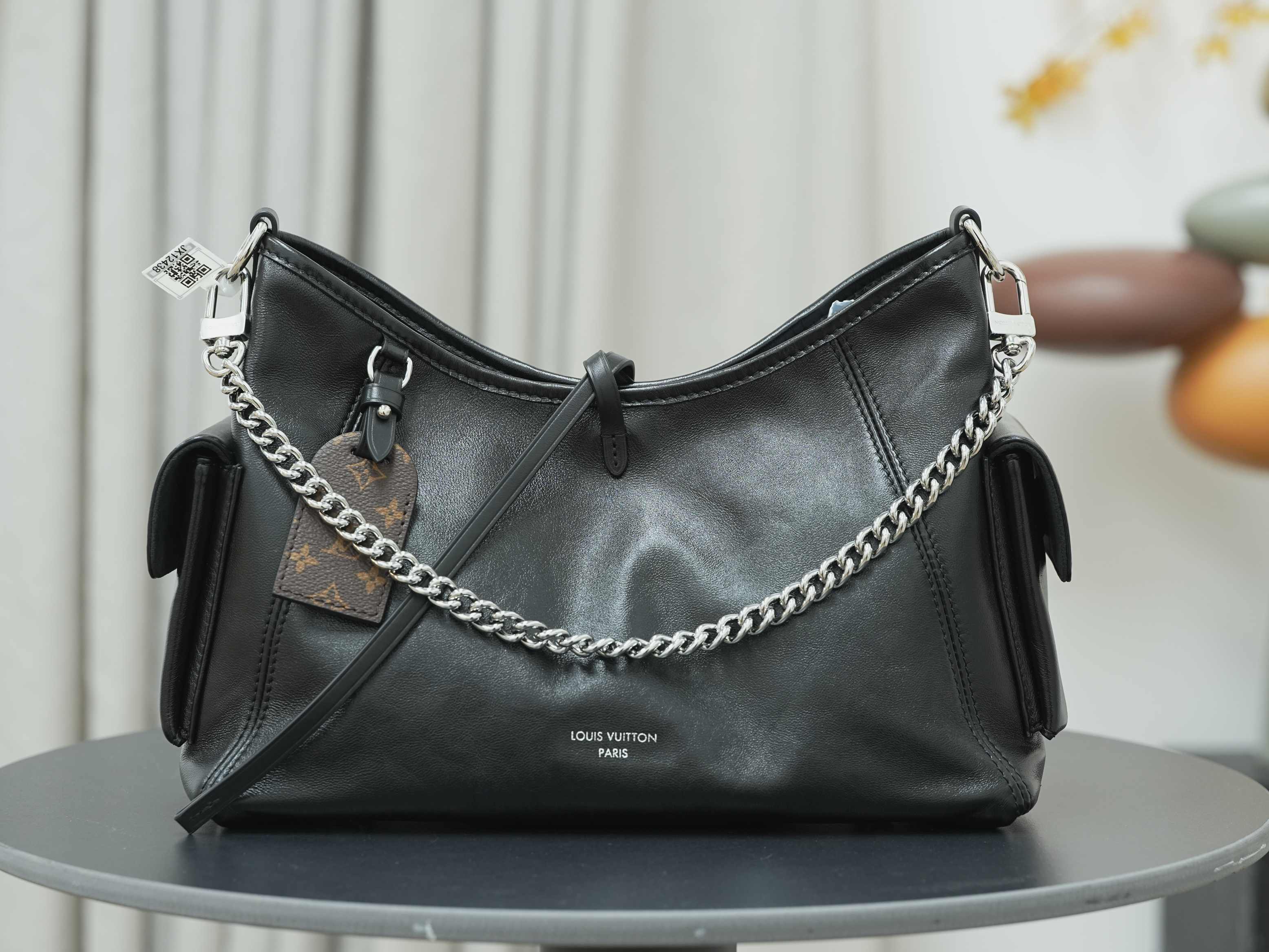 Louis Vuitton CarryAll Cargo Vibe PM Shoulder Bag - Black, Pre-Owned