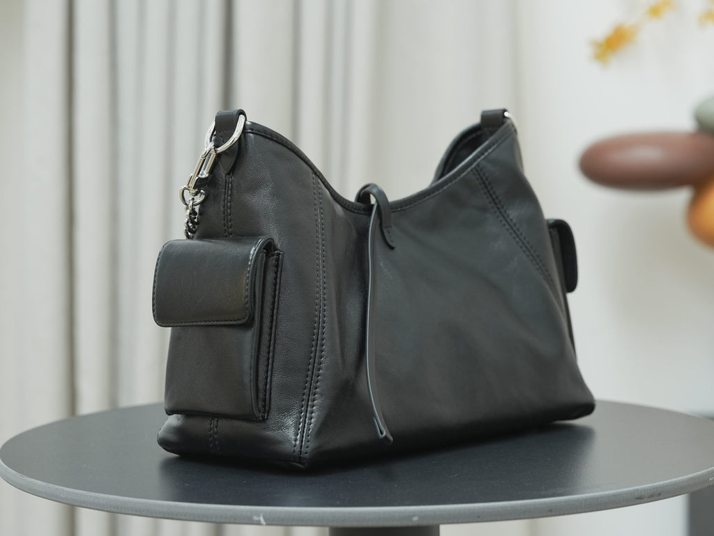 Louis Vuitton CarryAll Cargo Vibe PM Shoulder Bag - Black, Pre-Owned