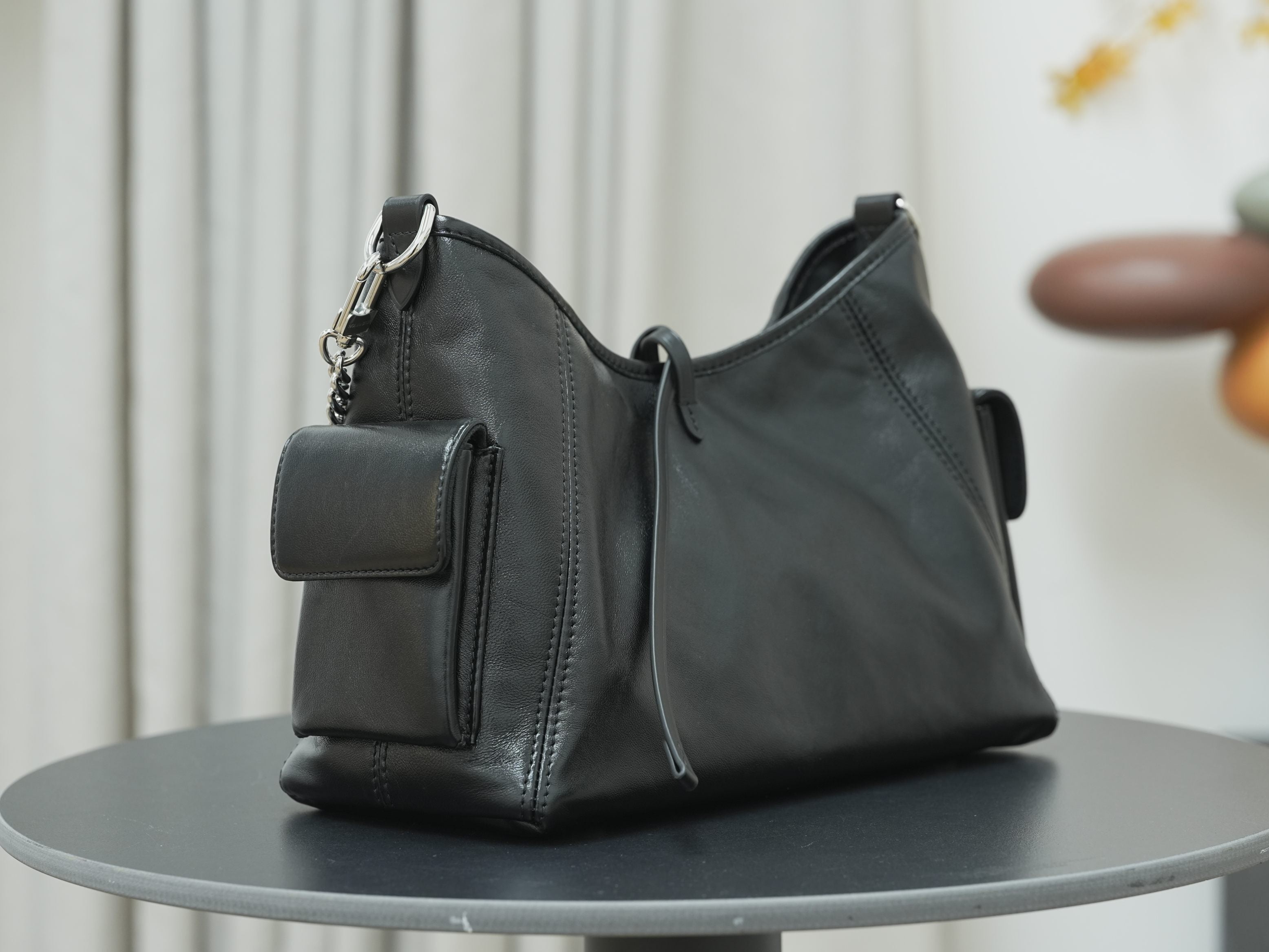 Louis Vuitton CarryAll Cargo Vibe PM Shoulder Bag - Black, Pre-Owned