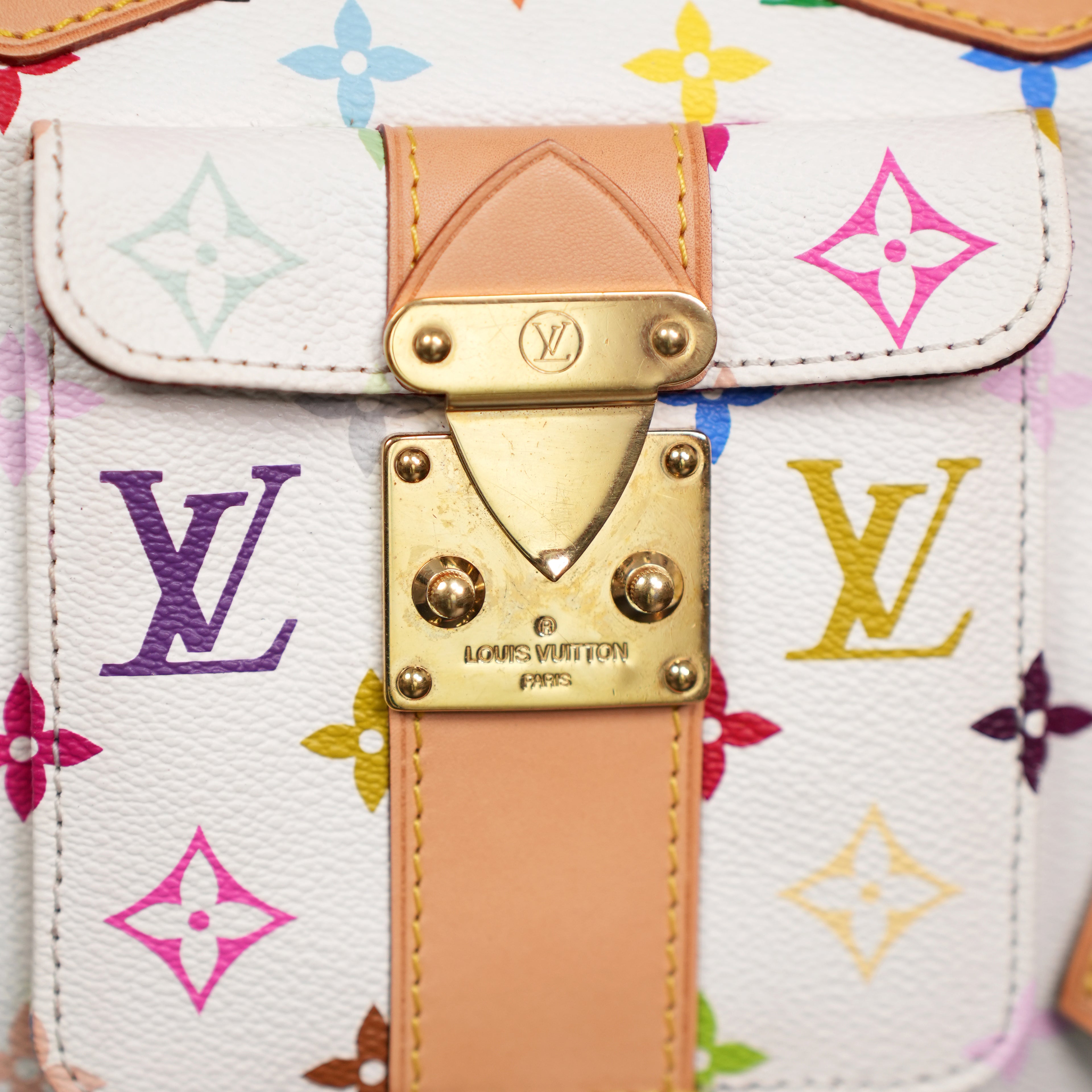 Louis Vuitton x Takashi Murakami Monogram Multicolore White Speedy 30 - Pre-Owned