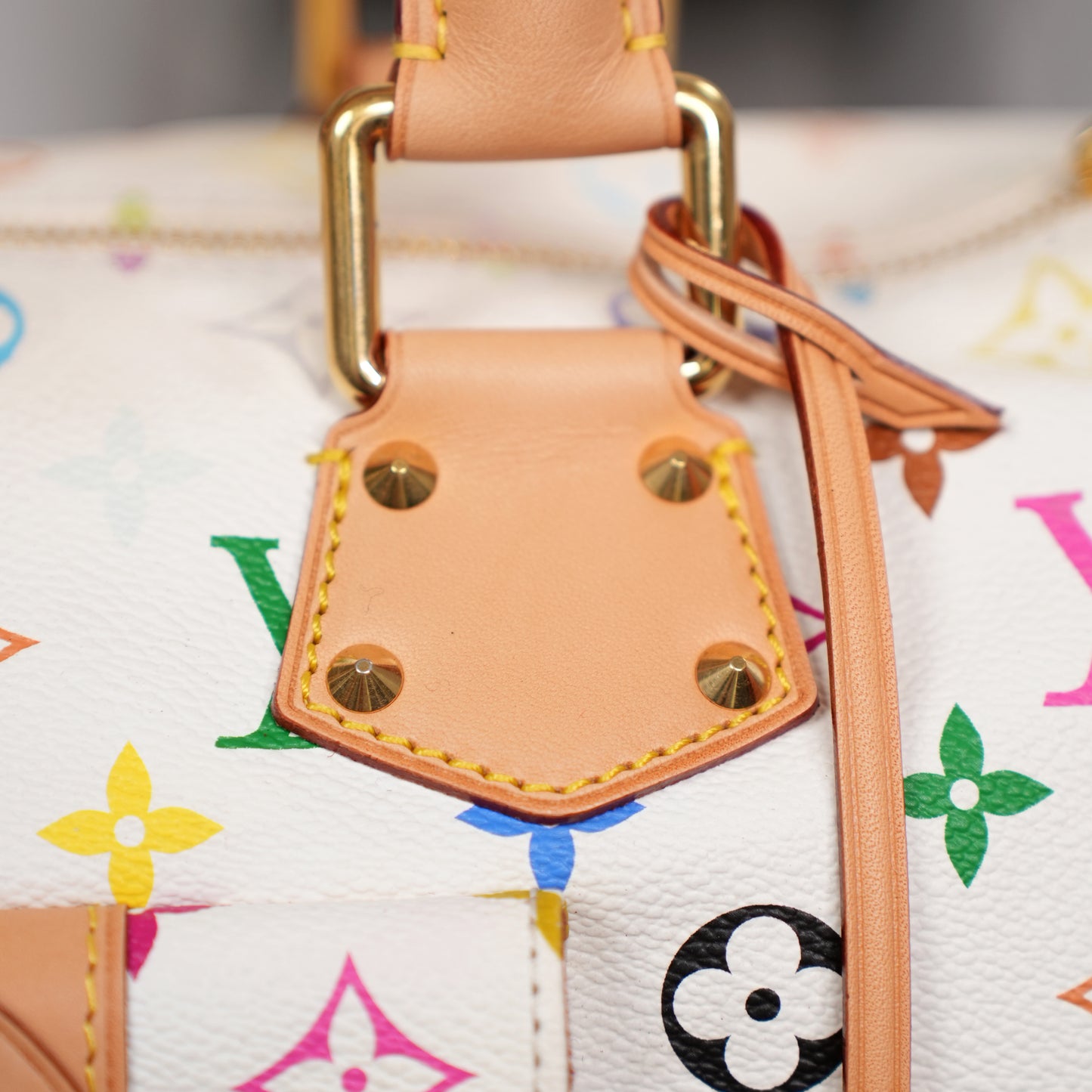 Louis Vuitton x Takashi Murakami Monogram Multicolore White Speedy 30
