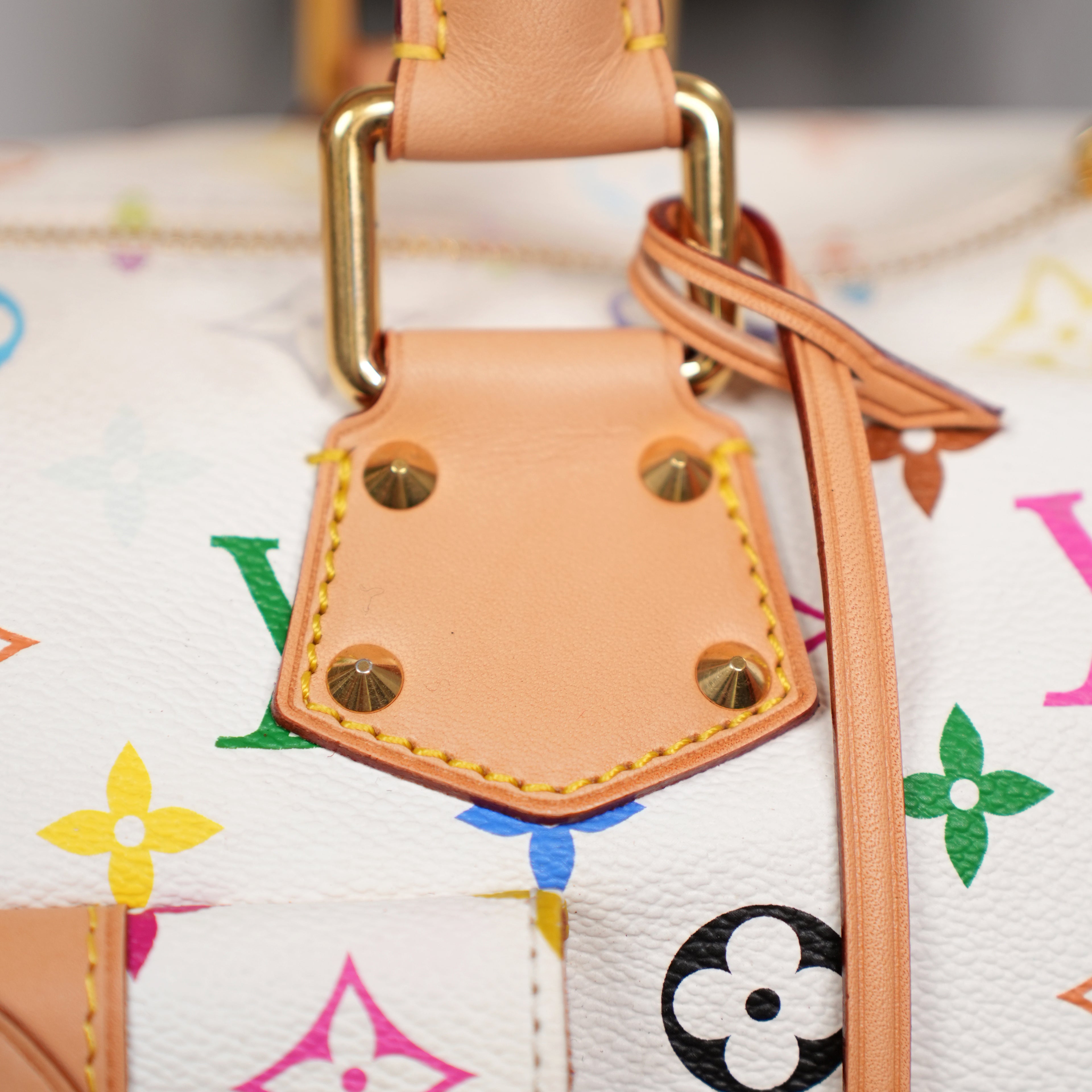 Louis Vuitton x Takashi Murakami Monogram Multicolore White Speedy 30 - Pre-Owned