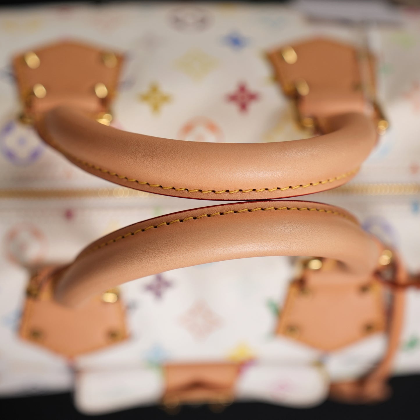 Louis Vuitton x Takashi Murakami Monogram Multicolore White Speedy 30