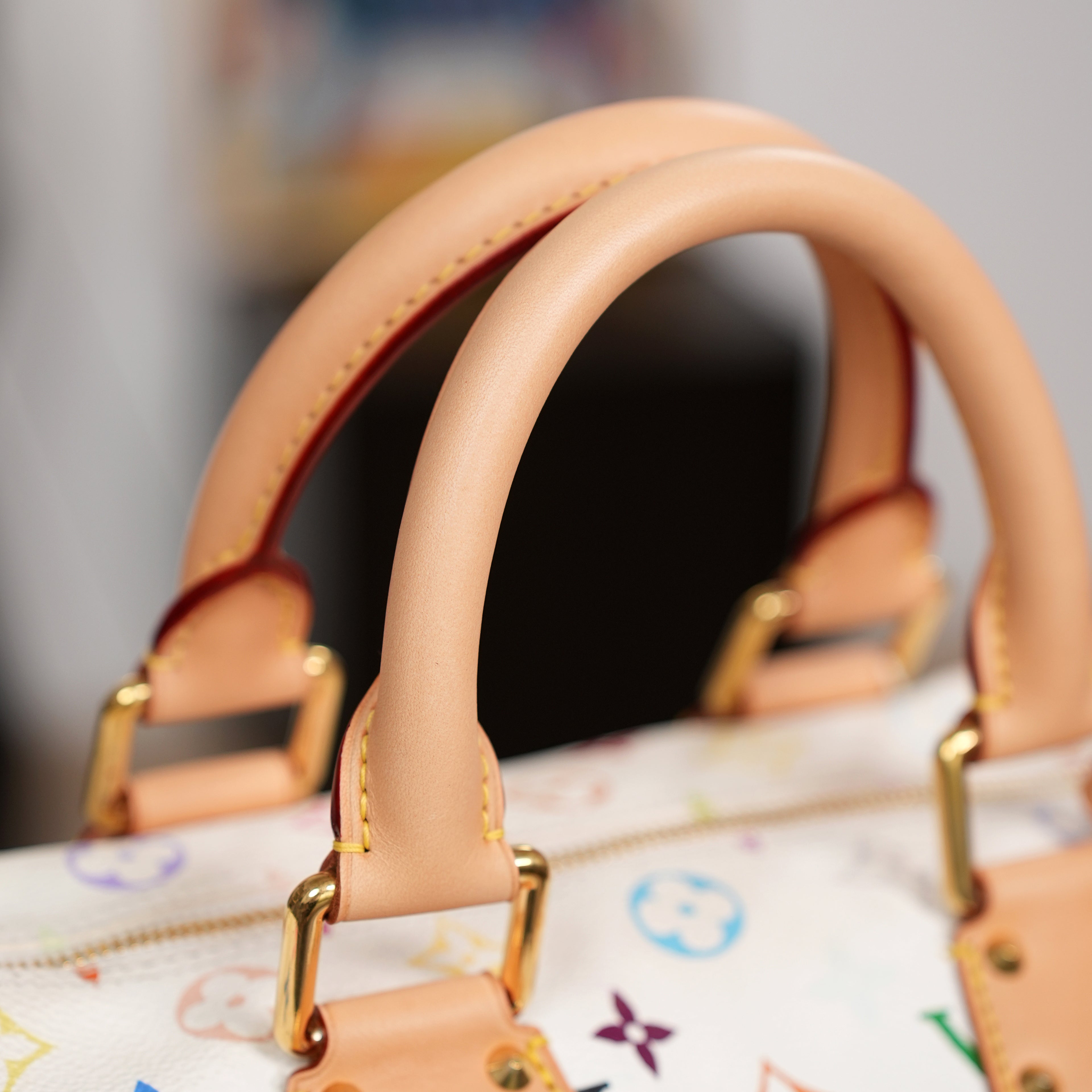 Louis Vuitton x Takashi Murakami Monogram Multicolore White Speedy 30 - Pre-Owned