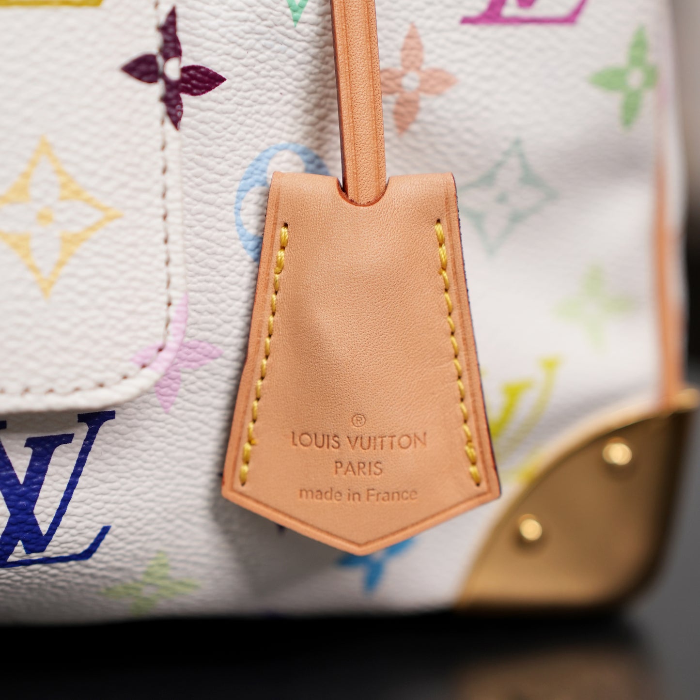 Louis Vuitton x Takashi Murakami Monogram Multicolore White Speedy 30