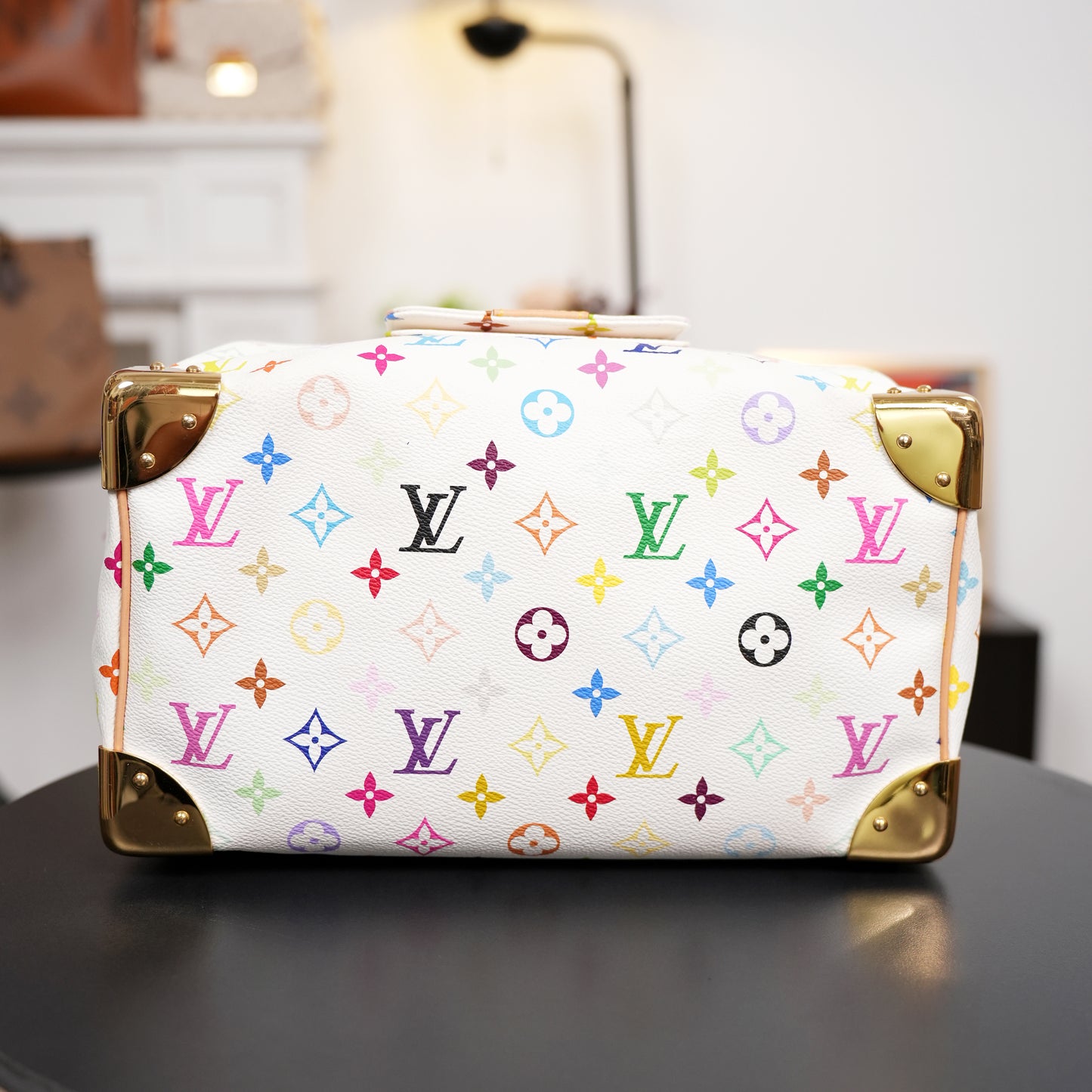 Louis Vuitton x Takashi Murakami Monogram Multicolore White Speedy 30